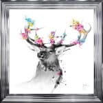 Hanami Stag - Framed Wall Art by Patrice Murciano