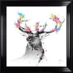 Hanami Stag - Framed Wall Art by Patrice Murciano