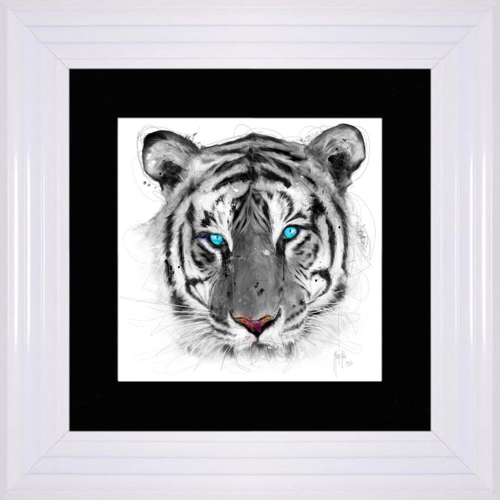 White Tiger - Framed Wall Art by Patrice Murciano