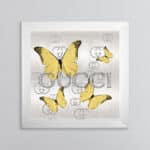 Gucci Gold Butterflies - Framed Wall Art