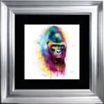 Gorilla in the mist - Framed Wall Art by Patrice Murciano