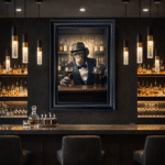 Monkey Bartender - Framed Animal Wall Art - Image 3