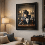 Monkey Bartender - Framed Animal Wall Art - Image 5
