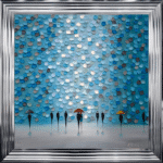 Tiny Umbrellas - Framed Wall Art