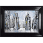 City Street Scene - Framed Wall Art