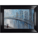 Rainy Date with the Bridge - Framed Wall Art