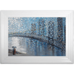 Rainy Date with the Bridge - Framed Wall Art