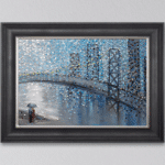 Rainy Date with the Bridge - Framed Wall Art