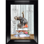 ZOO in the Bath - Framed Picture