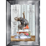 ZOO in the Bath - Framed Picture