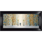 Kiss under the Golden Rain - Framed Wall Art