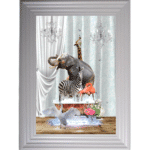 ZOO in the Bath - Framed Picture