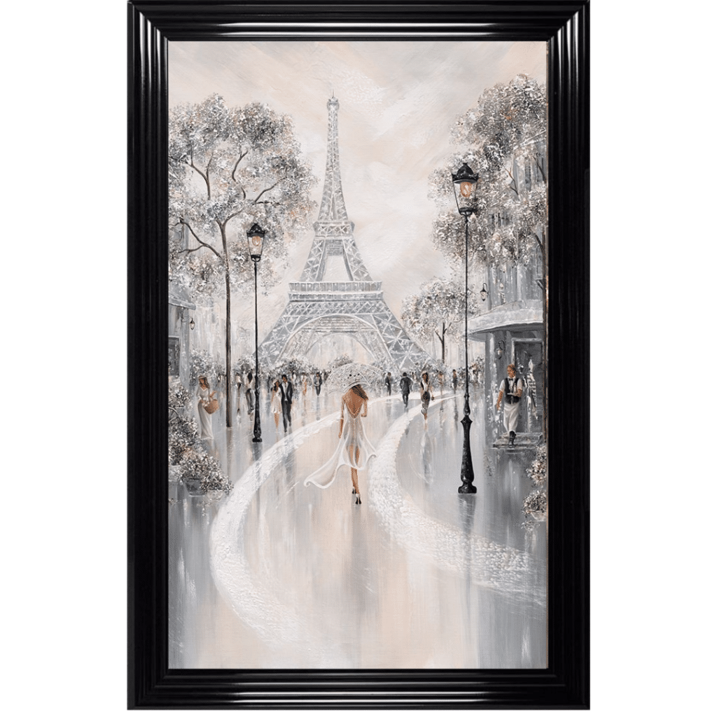 Evening Under the Tower - Framed Wall Art