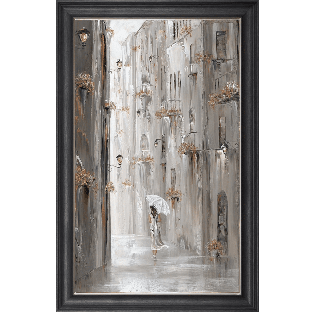 Peaceful Streets - Framed Wall Art