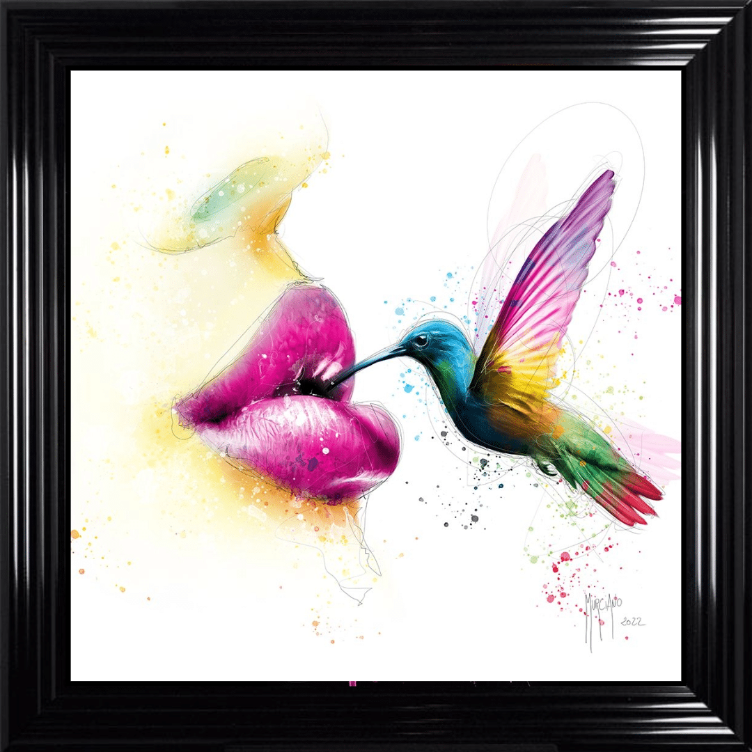 Untitled - 2024-02-04T104355.095 Little Kiss - Framed Wall Art by Patrice Murciano