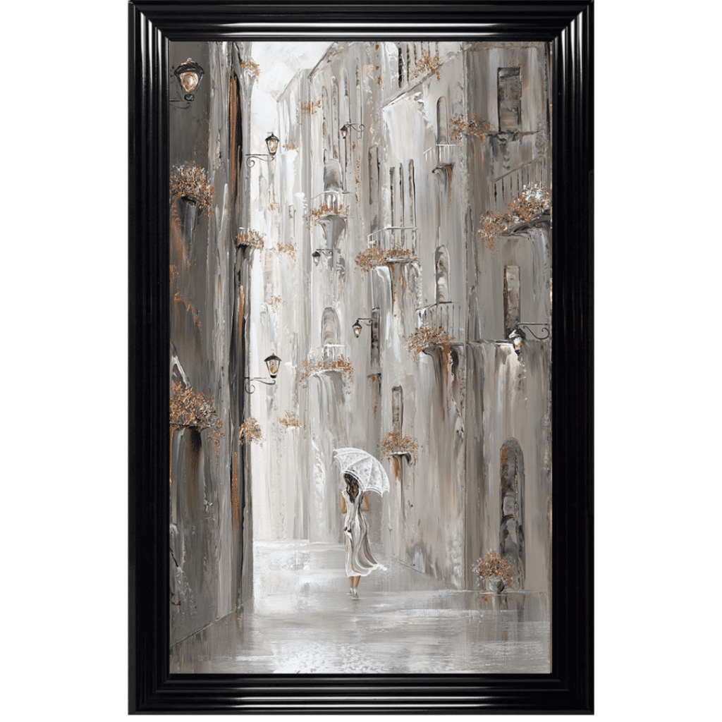 Peaceful Streets - Framed Wall Art