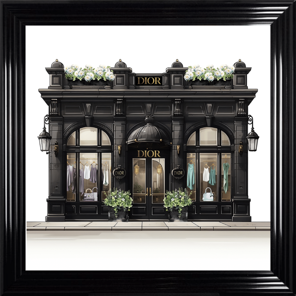 Black Dior Wall Art