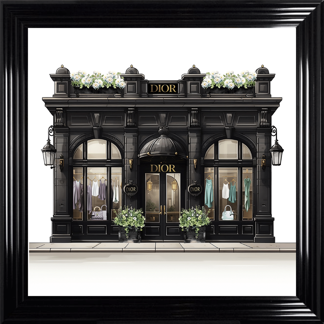 Untitled - 2024-03-16T085410.544 Black Dior Wall Art