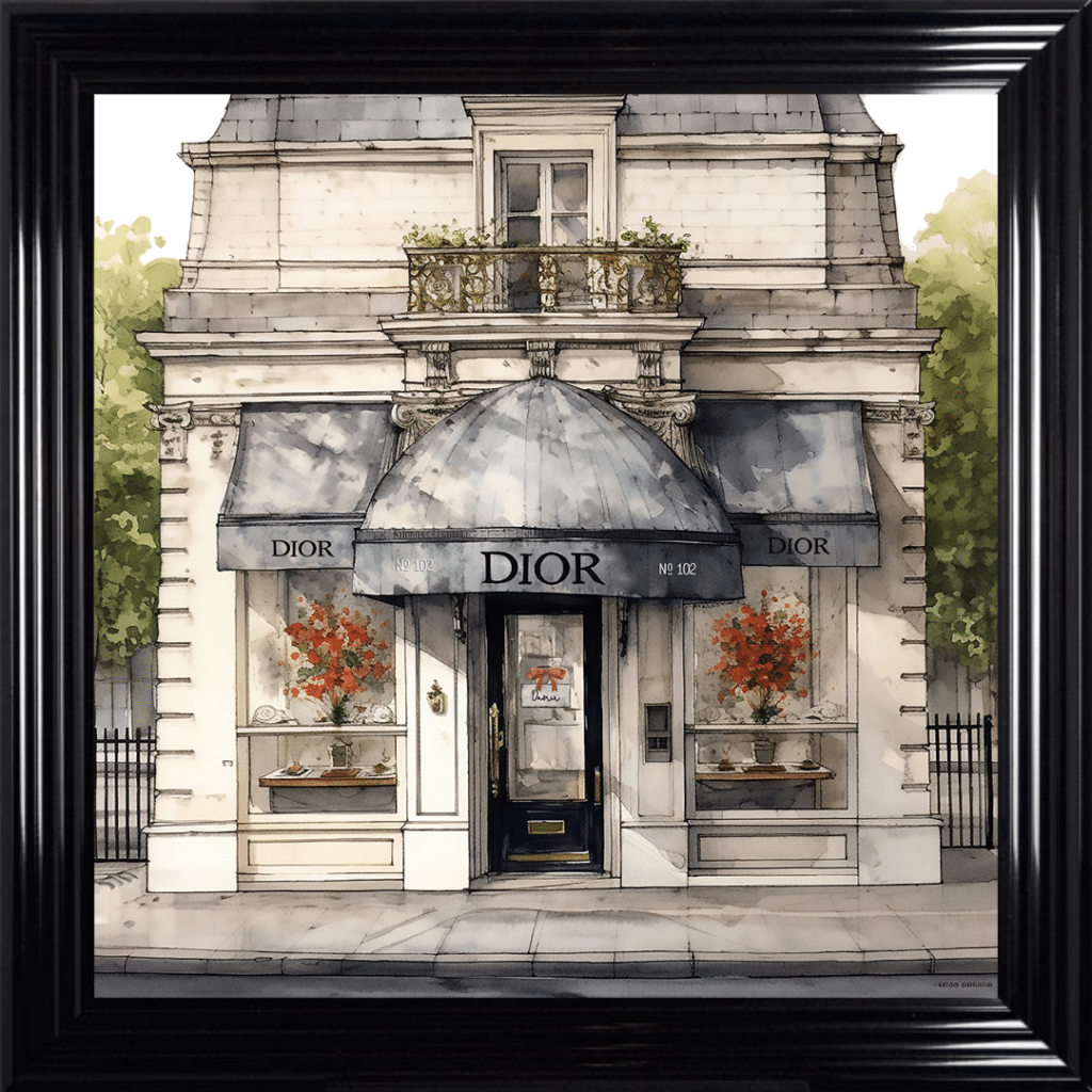 Dior Shop Front Wall Art