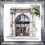 White Dior Wall Art