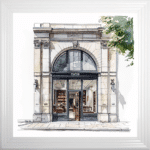 White Dior Wall Art