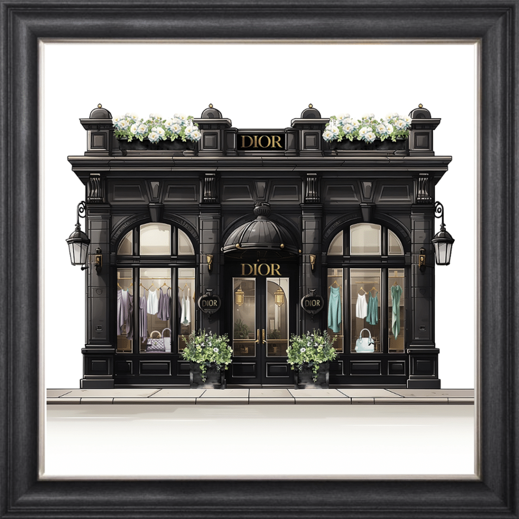 Black Dior Wall Art