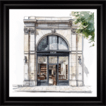White Dior Wall Art
