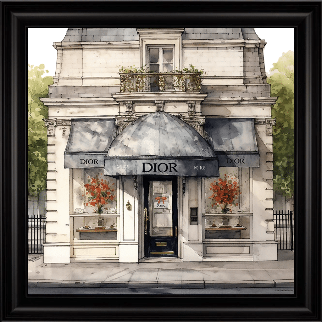 Dior Shop Front Wall Art