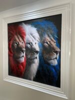 3 Lions - Lion wall art - Image 5