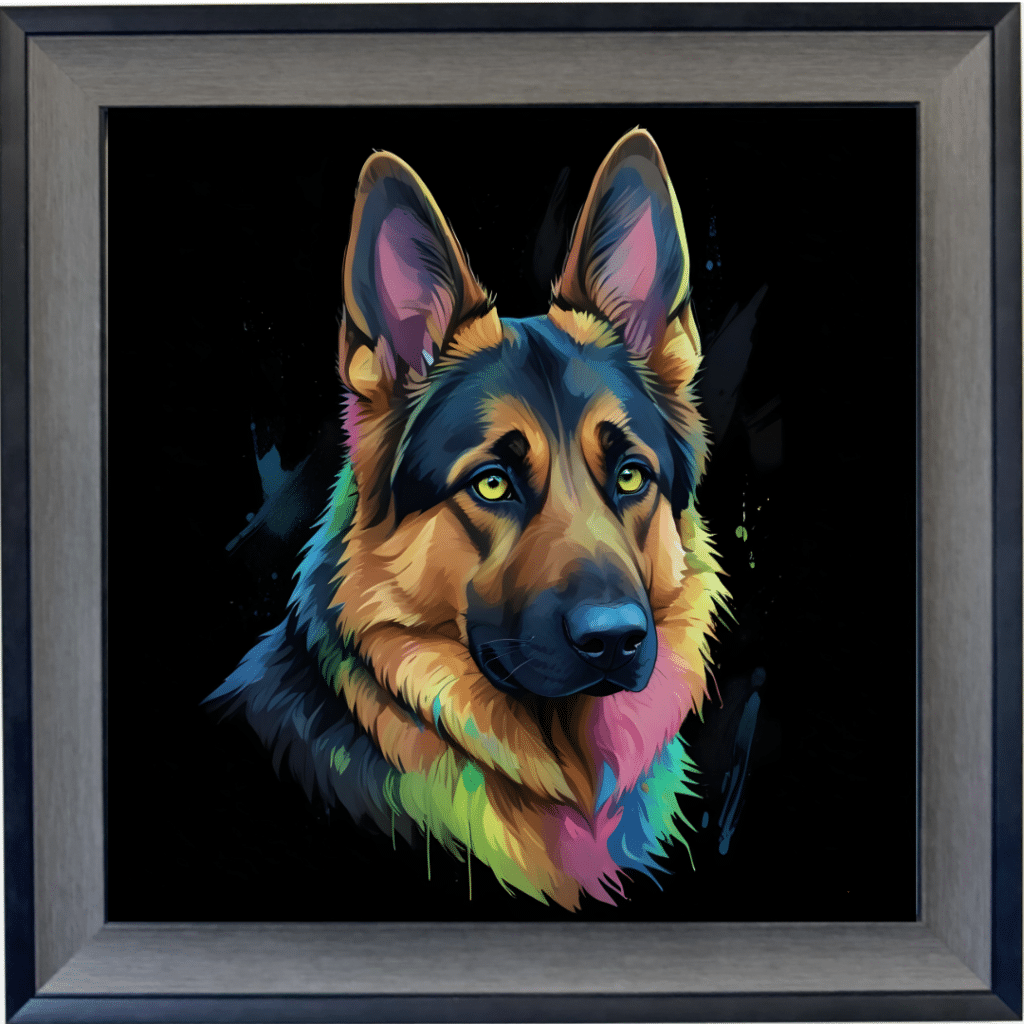 German Shepherd - Framed Wall Art