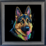 German Shepherd - Framed Wall Art