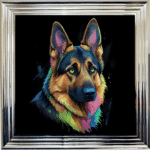 German Shepherd - Framed Wall Art
