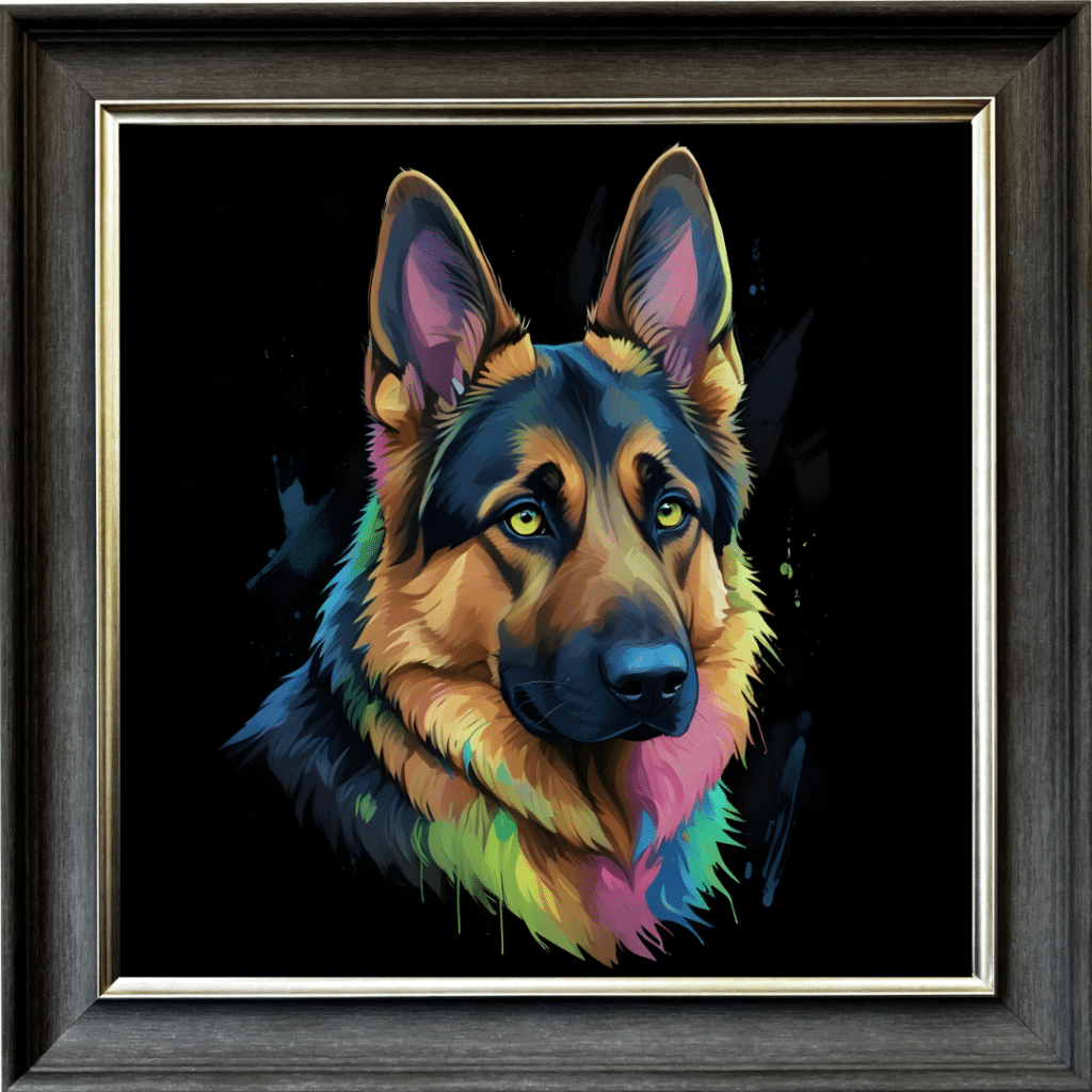 German Shepherd - Framed Wall Art