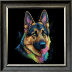 German Shepherd - Framed Wall Art