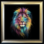 Lion - Colour Pop Wall Art
