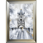 Romantic Bridge Walk - Framed Wall Art