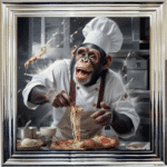 Domino-hoo-hoo-Monkey Chef - Wall Art