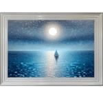 Moonlight Sailing - Framed Wall Art
