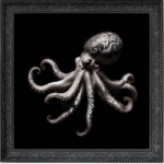 Tattooed Octopus - Framed Animal Wall Art