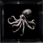Tattooed Octopus - Framed Animal Wall Art