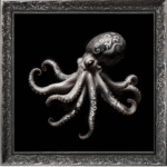 Tattooed Octopus - Framed Animal Wall Art