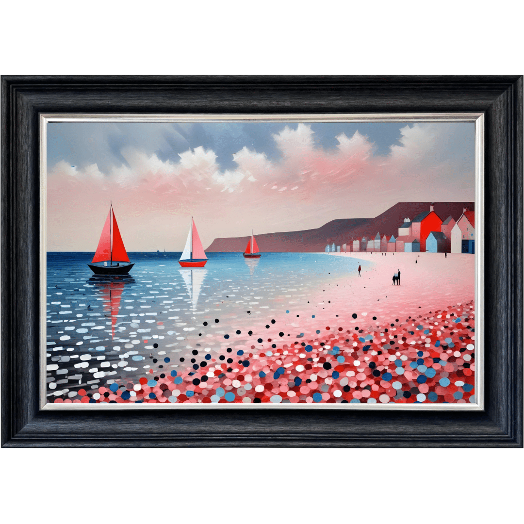 Untitled (64) Sailing Boats - Framed Wall Art