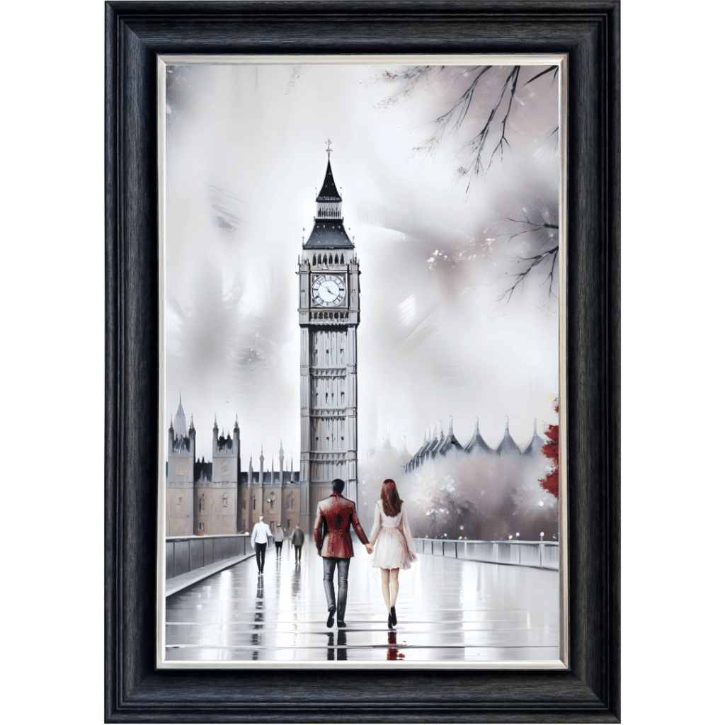 Down Town Time - Framed Wall Art