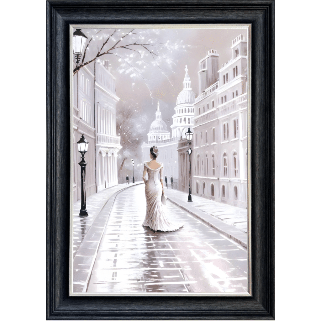 Elegant Streets of London - Framed Wall Art