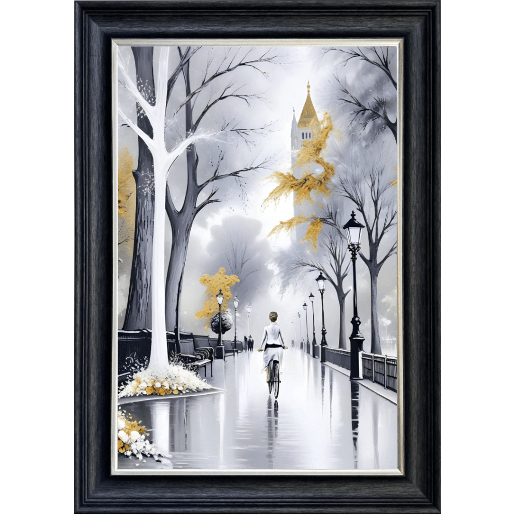Peaceful Street - Framed Wall Art