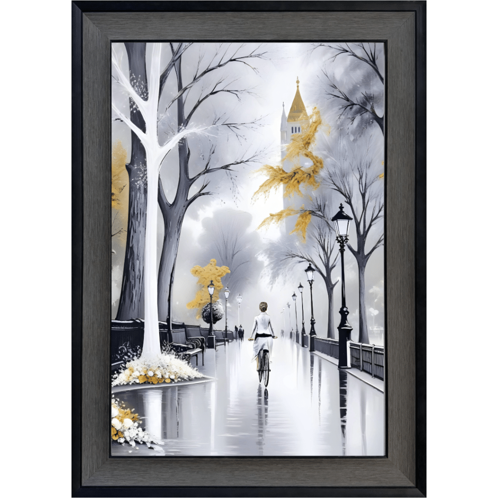 Peaceful Street - Framed Wall Art