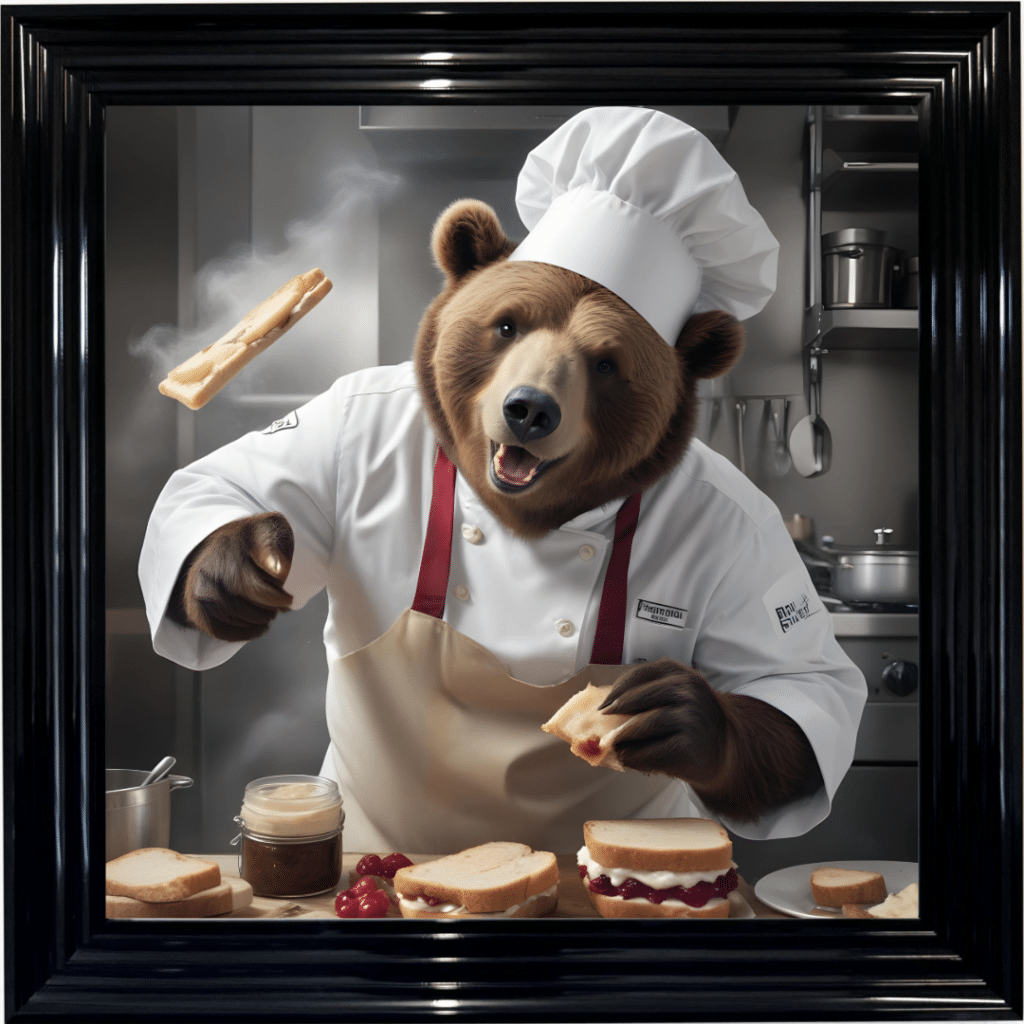 Picnic the Bear Chef - Wall Art