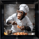 Seafood Monkey Chef - Wall Art