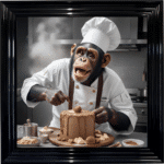 Bake Off Monkey Chef - Wall Art
