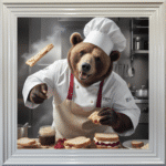 Picnic the Bear Chef - Wall Art